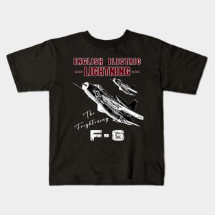 English Electric Lightning F-6 British Vintage Fighter Jet Kids T-Shirt